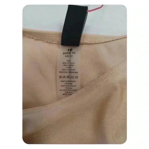 South Beach NWT Nude 2  Piece Bikini Size 12 - Picture 6 of 6